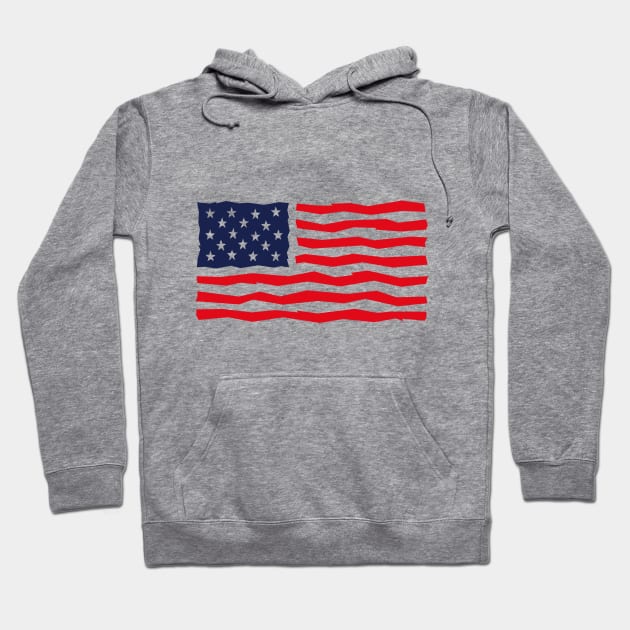 Stars And Stripes / USA / Flag Hoodie by MrFaulbaum